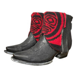6.5 Black & Red Wool Canty Boots®