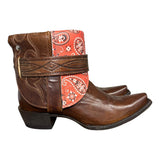 8.5 Brown & Bandana Print Canty Boots®
