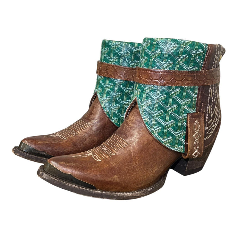 8.5 Embroidered Brown & Designer Canty Boots®