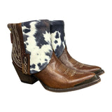8 Brown & Cowhide Printed Leather Canty Boots®