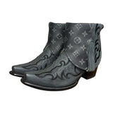 7.5 Embroidered Black & Designer Canty Boots®