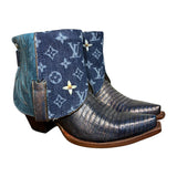 8 Blue Exotic & Designer Denim Canty Boots®