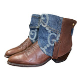 6.5 Brown & Designer Denim Canty Boots®