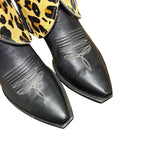 9 Black & Leopard Hair-on Hide Canty Boots®