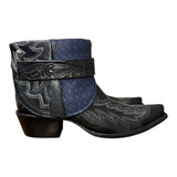9 Embroidered Black & Quilted Leather Canty Boots®