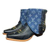 7 Embroidered Floral & Designer Denim Canty Boots®