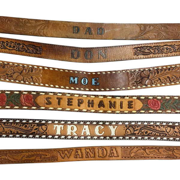 Vintage Name Belts