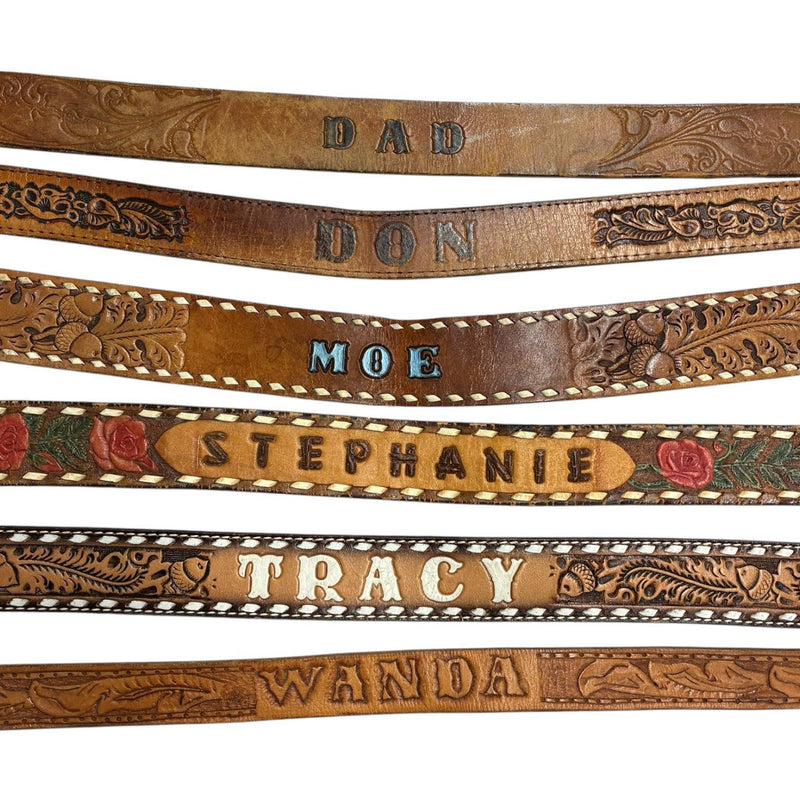 Vintage Name Belts