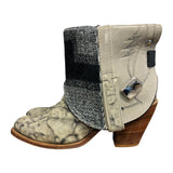 10 Gray & Wool Stacked Heel Canty Boots® with Agate Concho