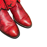 7.5 Black & Red with Horse Print Canty Boots®