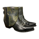 7.5 Black & Camo Leather Canty Boots®