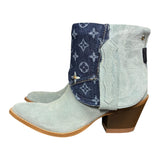 11 Baby Blue Rough Out & Designer Denim Canty Boots®