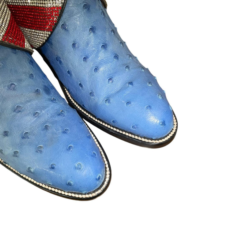 8 Exotic Blue with Stars & Stripes Canty Boots®