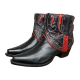 6.5 Tooled Black & Red Canty Boots®