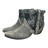8.5 Black & Greenish Rough Out Canty Boots®