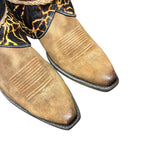 8.5 Two Toned & Crackle Leather Canty Boots®