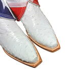 7 Exotic White & American Flag Canty Boots®