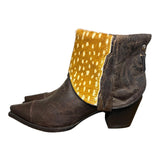 10 Brown & Spotted Hair-on Hide Canty Boots®