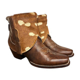 7 Brown & Spotted Hair-on Hide Canty Boots®