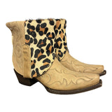 6 Embroidered Tan & Leopard Canty Boots®