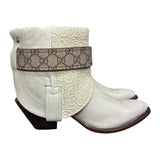 9 Cream & Lace with Designer Belt Canty Boots®