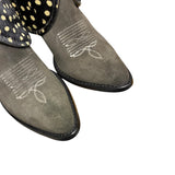7.5 Charcoal Rough Out & Spotted Hair-on Hide Canty Boots®