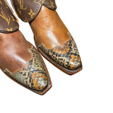 8 Brown & Embossed Exotic with Designer Canty Boots®