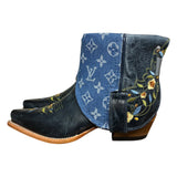 7 Embroidered Floral & Designer Denim Canty Boots®