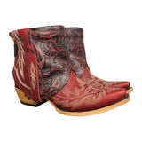 8 Embroidered Red & Tooled Leather Canty Boots®