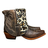 7 Brown & Leopard Hair-on Hide Canty Boots®