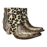 9 Green Exotic & Leopard Hair-on Hide Canty Boots®