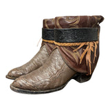 7.5 Exotic Brown & Red Canty Boots®