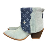 9.5 Baby Blue Rough Out & Designer Denim Canty Boots®
