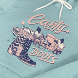 Baby Blue Truck & Trailer Canty Boots Hoodie