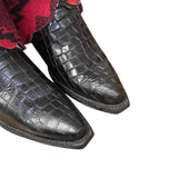 6 Embossed Crocodile & Wool Canty Boots®