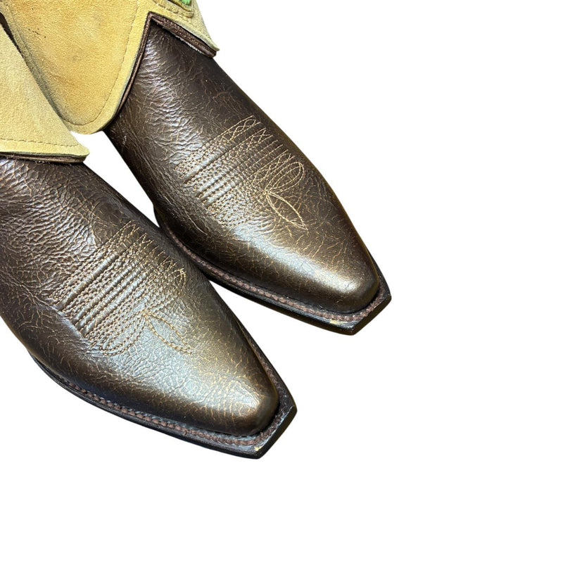 10 Two Toned Shimmer & Inlaid Beaded Eagle Canty Boots®