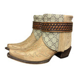 8.5 Embroidered Tan & Designer Canty Boots®