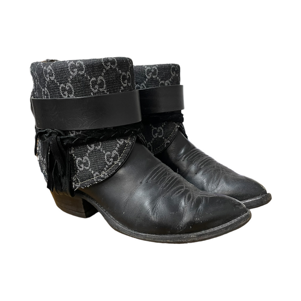 11 Black & Full Designer Denim Canty Boots®